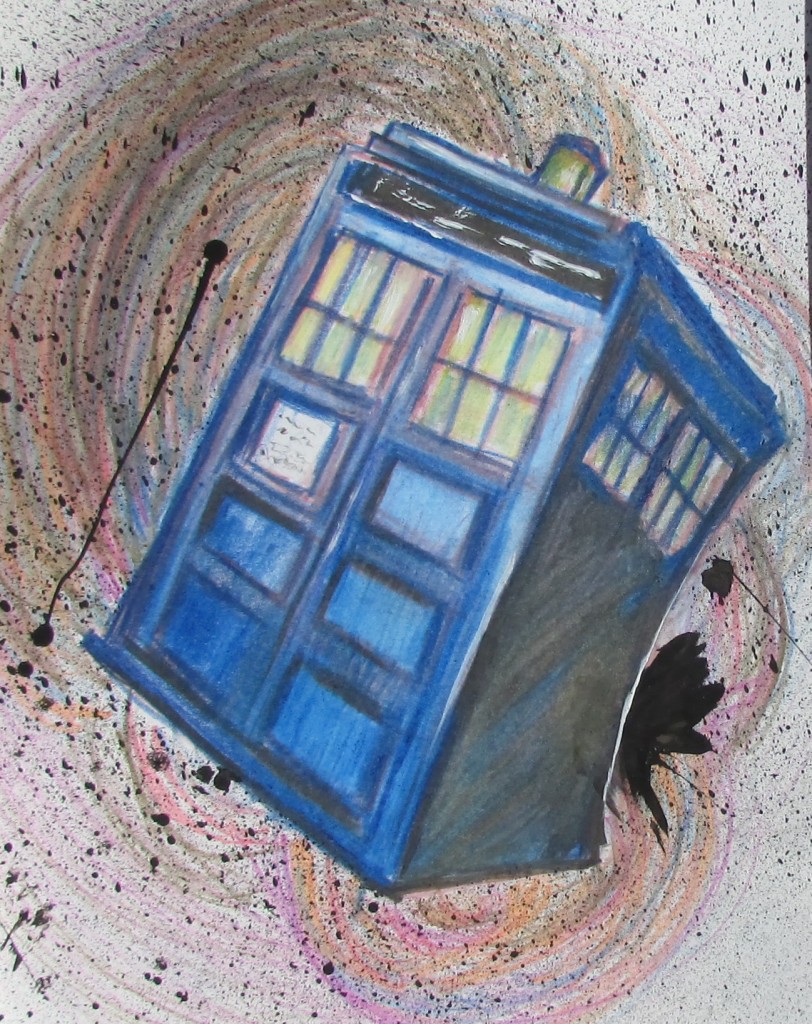 Doctor who fan art, drawing and design by andrew's pencil.   Awesome accurate cartoon illustration.  Fan aft for the comic convention